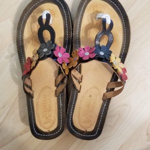 Leather sandals/flip flops